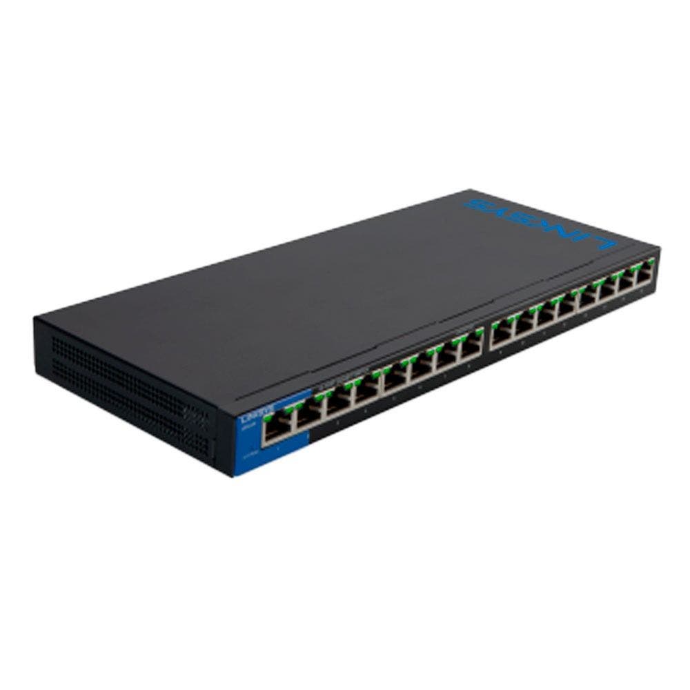 Switch LINKSYS LGS116P 16 Puertos 10/100/1000Mbps, 8 Puertos PoE+, QoS
