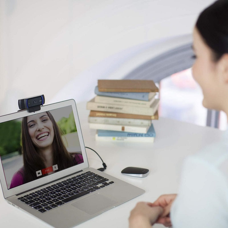 WebCam Logitech HD Pro C920, resolución de 1080p para grabación y vídeo llamadas