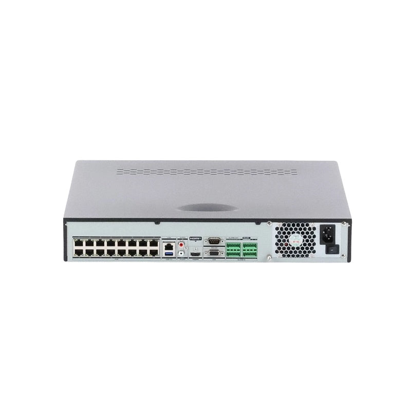 NVR Hikvision 16CH H.264/H.265, 4K 1080P, 16 POE, Graba hasta 12MP HDMI/VGA, Hasta 4x10TB