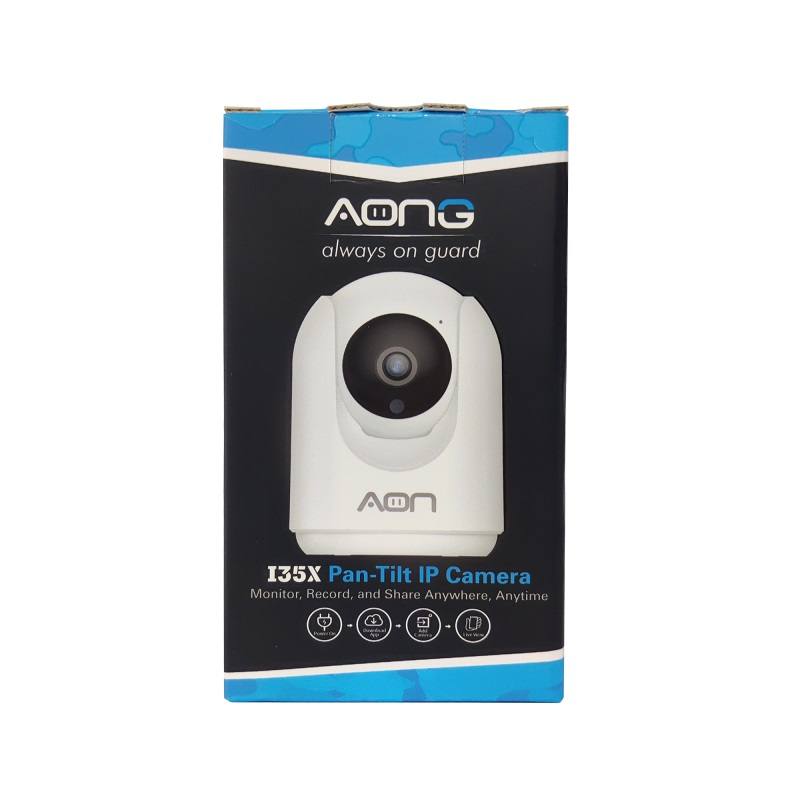 Cámara IP AON AONG-I35X, 3MP FHD 2K WiFi, visión nocturna, audio bidireccional, detección de movimiento