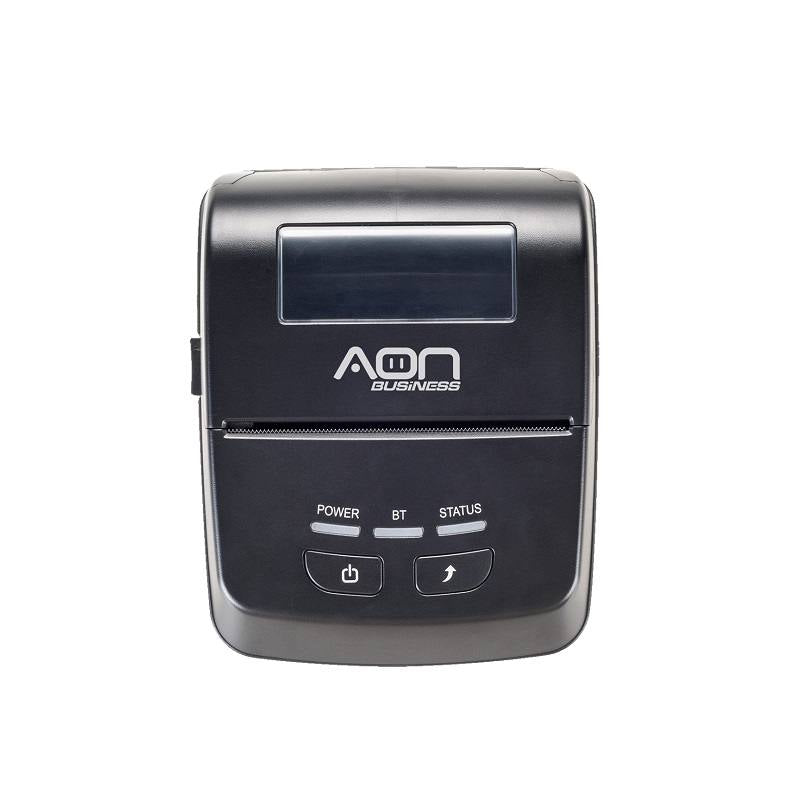 Impresora térmica portátil AON MPR-300, papel 72mm, conexión USB y Bluetooth, color negro
