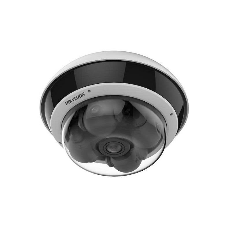 Cámara IP Domo Hikvision, Poe, 5MP, 2.8-8mm/2mm, PanoVu Multisensor 360° de 5 direcciones, IR 30m, MSD hasta 1TB, IP67, IK10