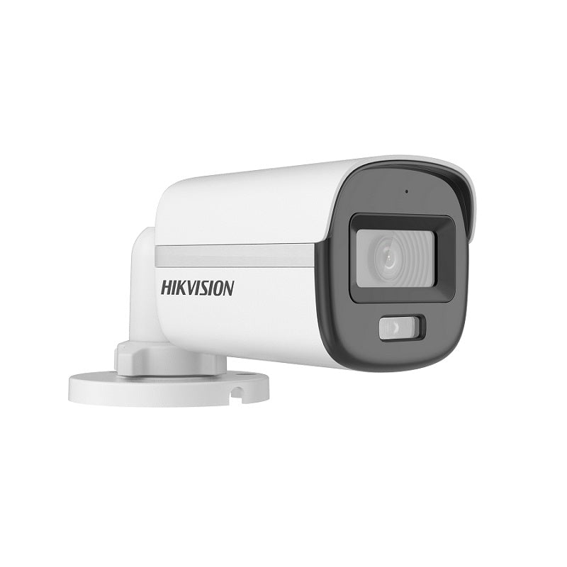 Cámara Bullet Hikvision AHD/TVIC/VI/CVBS, 2.8mm, 5MP 3K, 20M, Micrófono, IP67, Color Vu, Smart hybrid light, WDR, Metal y Plástico