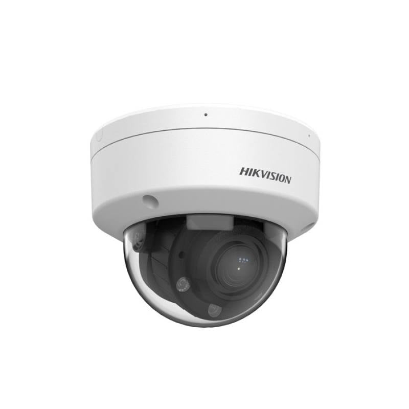 Cámara IP Domo Hikvision, POE, 2.8-12 mm, 6MP Dual Light, IR 30m, WDR, Micrófono, IP67, IK08, Metal