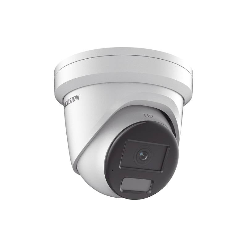 Cámara IP Domo Hikvision, POE, 2.8mm, 4MP, ranura SD hasta 512GB, IR 30m, Smart Hybrid Light, Color Vu, Micrófono, Outdoor/Indoor, IP67