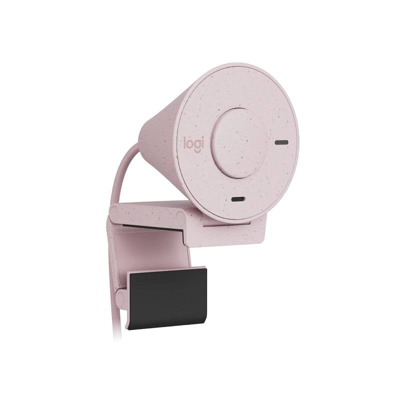 Webcam Logitech BRIO 300, Full HD 2mp, micrófono incorporado, USB-C Plug and Play, Rosado