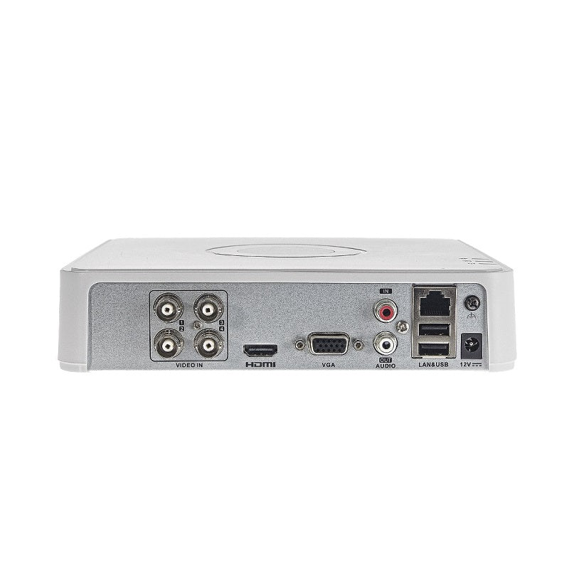 DVR Hikvision 4CH 1080P, HDTVI/AHD/CVI/CVBS/IP, 1080P / 5 MP LITE, HDMI, VGA, Hasta 1x10TB