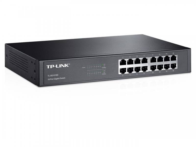 Switch GigaBit TP-LINK TL-SG1016D De 16 Puertos 10/100/1000M, Tipo Escritorio/Rack