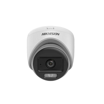 Cámara Domo Hikvision TVI/AHD/CVI/CVBS, 2.8mm, 2MP, IR 20M, Indoor, Color Vu, Micrófono, Plástica