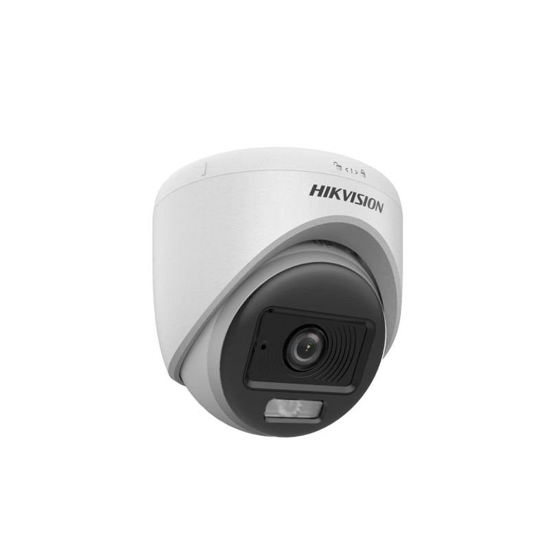 Cámara Domo Hikvision TVI/AHD/CVI/CVBS, 2.8mm, 2MP, IR 20M, Indoor, Color Vu, Micrófono, Plástica