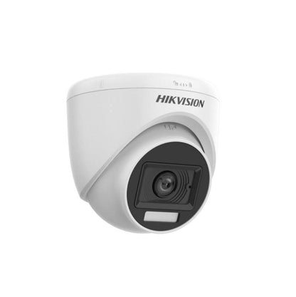 Cámara Domo Hikvision TVI/AHD/CVI/CVBS, 2.8mm, 5MP 3K Dual Light, IR 20m, WDR, M12, Micrófono, Plástica