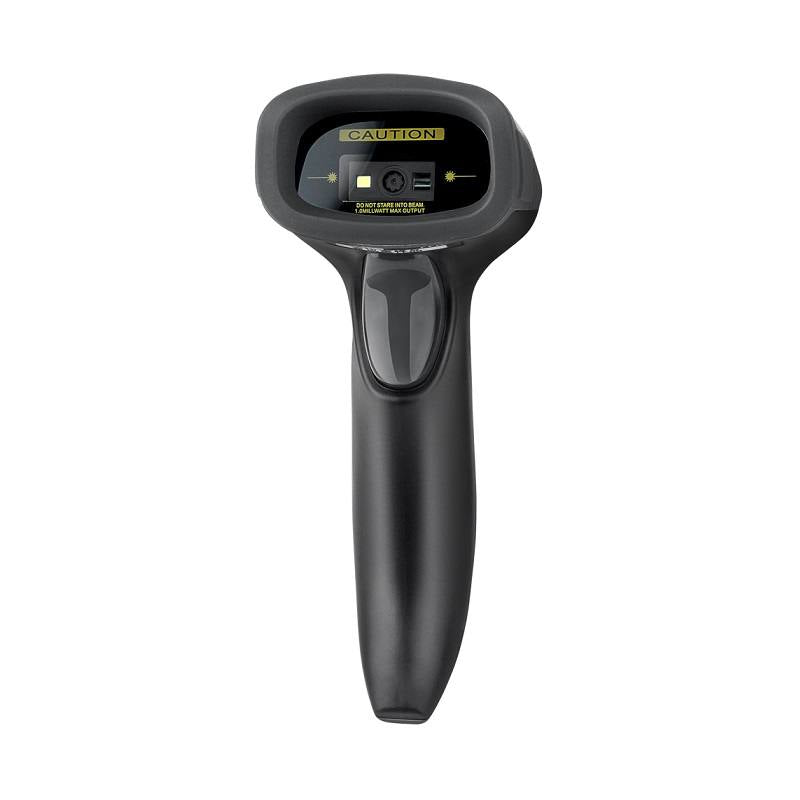 Lector de codigo de barra y QR AON, HS-200 2D, conexión USB 2.0, con base, Negro