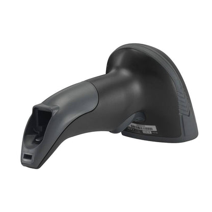 Lector de codigo de barra y QR AON, HS-200 2D, conexión USB 2.0, con base, Negro