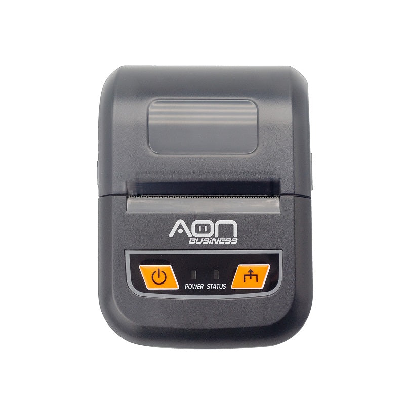 Impresora térmica portátil AON MPR-200, papel 58mm, conexión USB y Bluetooth, color negro