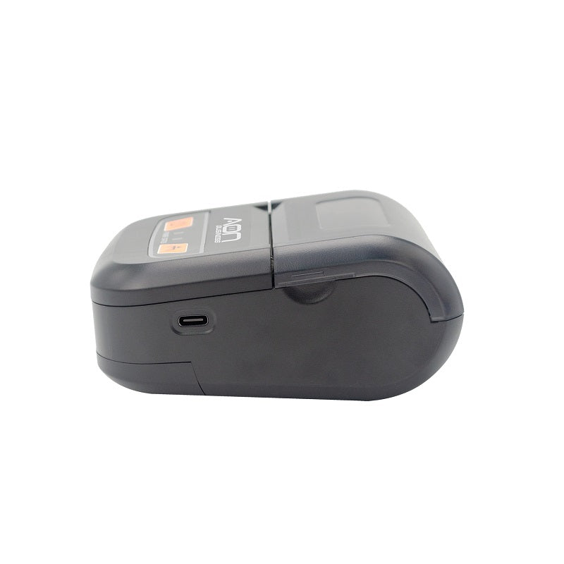 Impresora térmica portátil AON MPR-200, papel 58mm, conexión USB y Bluetooth, color negro