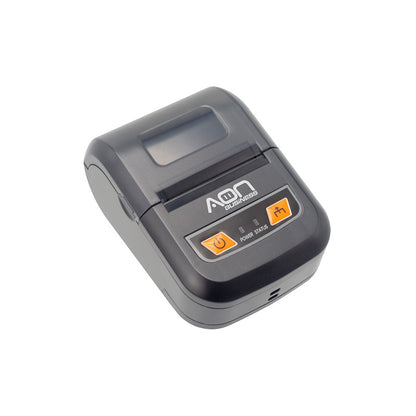 Impresora térmica portátil AON MPR-200, papel 58mm, conexión USB y Bluetooth, color negro
