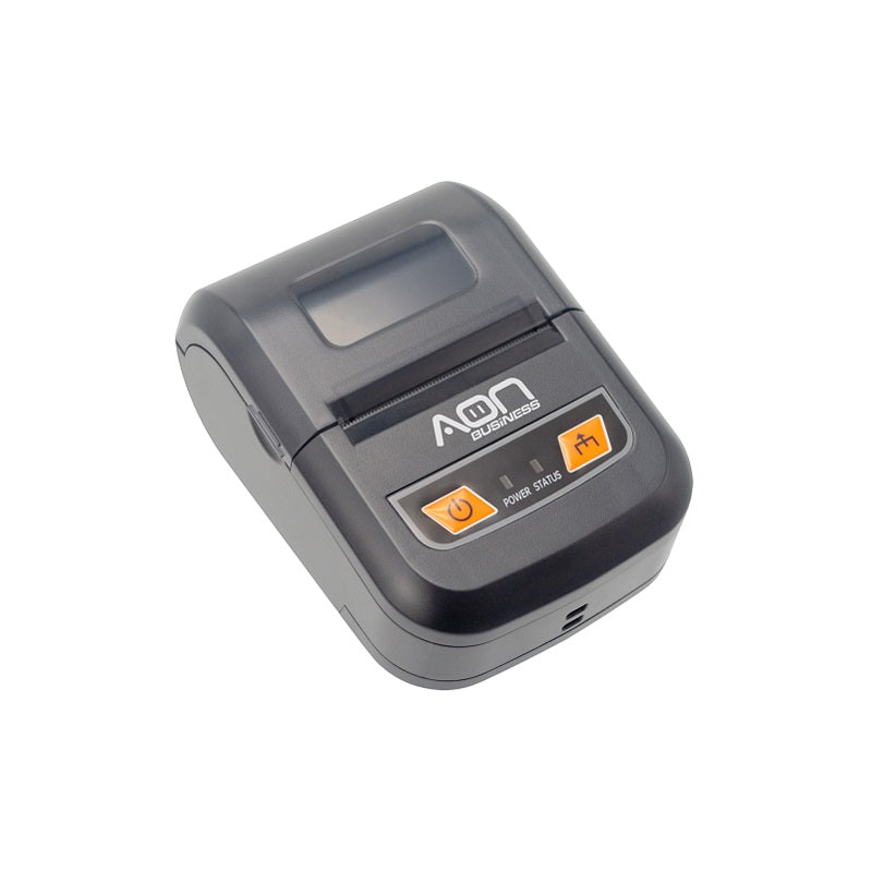 Impresora térmica portátil AON MPR-200, papel 58mm, conexión USB y Bluetooth, color negro