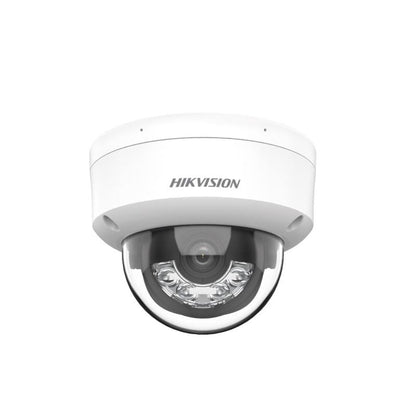 Cámara IP Domo Hikvision POE, 2.8mm, 6MP, IR 30m Smart Hybrid Light, Micrófono, Outdoor/Indoor, IP67, IK08, Plástico y Metal, Tipo Cúpula