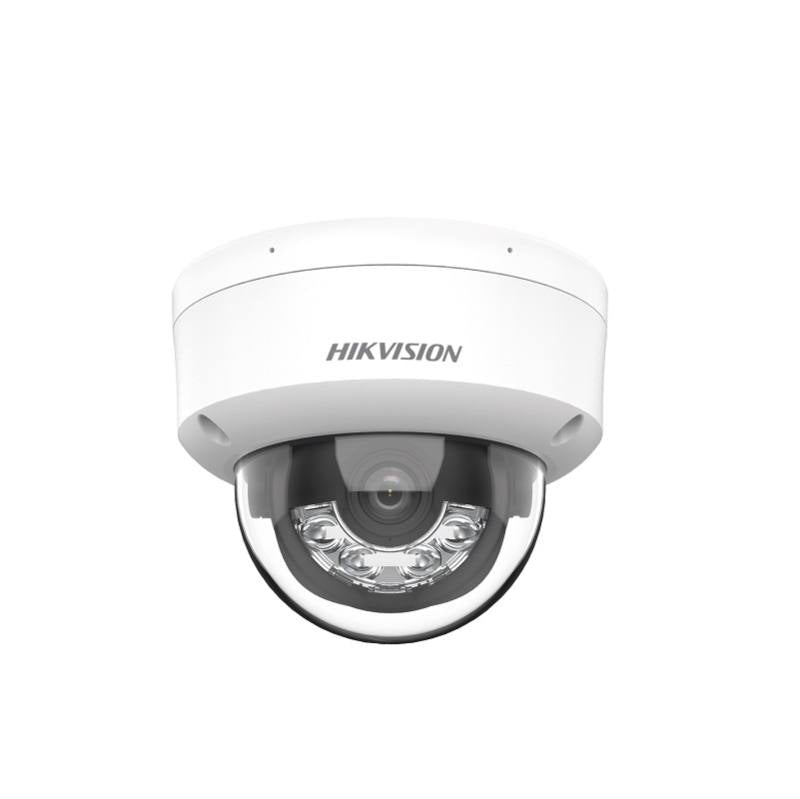 Cámara IP Domo Hikvision POE, 2.8mm, 6MP, IR 30m Smart Hybrid Light, Micrófono, Outdoor/Indoor, IP67, IK08, Plástico y Metal, Tipo Cúpula