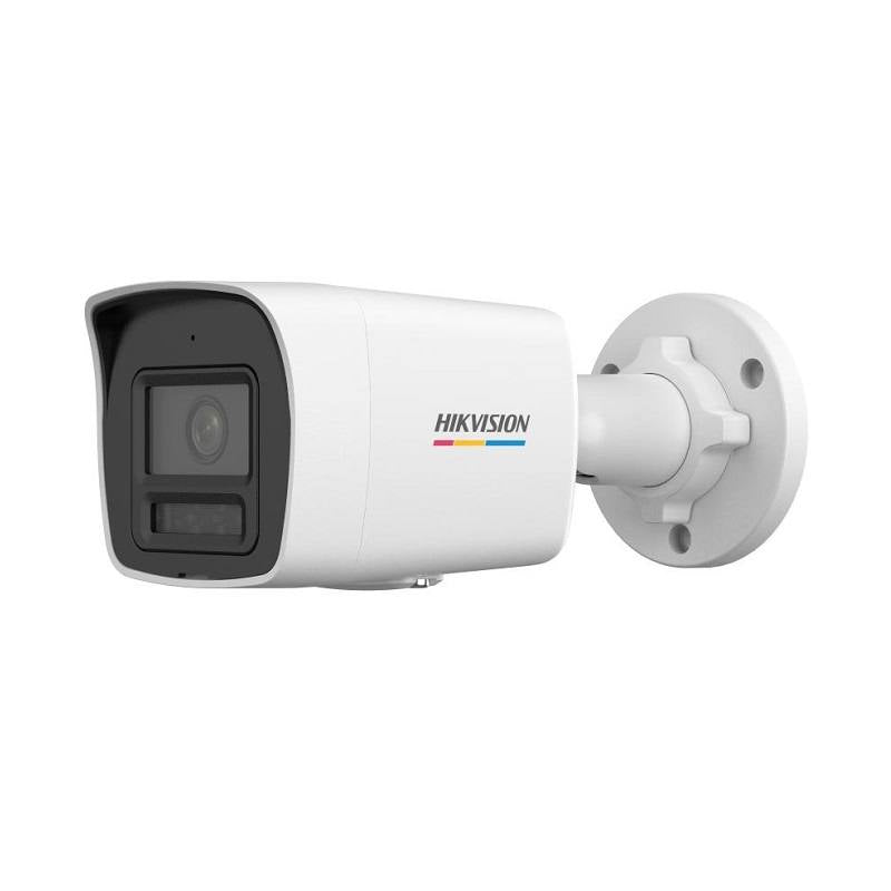 Cámara IP Bullet Hikvision POE, 2.8mm, 2MP 1080p, IR 30M, Smart Hybrid Light, micrófono, Color Vu, IP67, WDR, Plástico