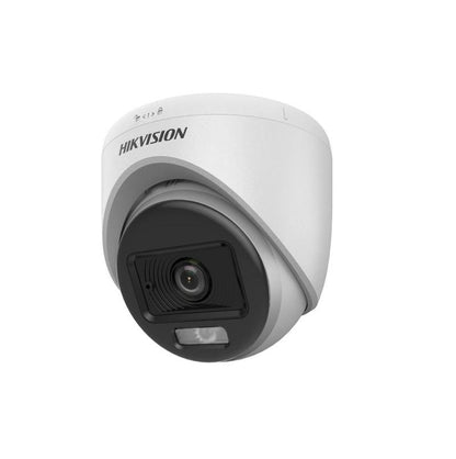 Cámara Domo Hikvision, TVI/CVI/AHD/CVBS, 2.8 mm, 5MP 3K, 20M, Smart hybrid light, Color Vu, Micrófono, Indoor, Plástica