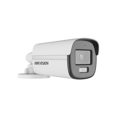 Cámara Bullet Hikvision, TVI/CVI/AHD/CVBS, 2.8 mm, 5MP 3K, IR 40M, Smart Hybrid Light, Color Vu, Micrófono, IP67, Metal