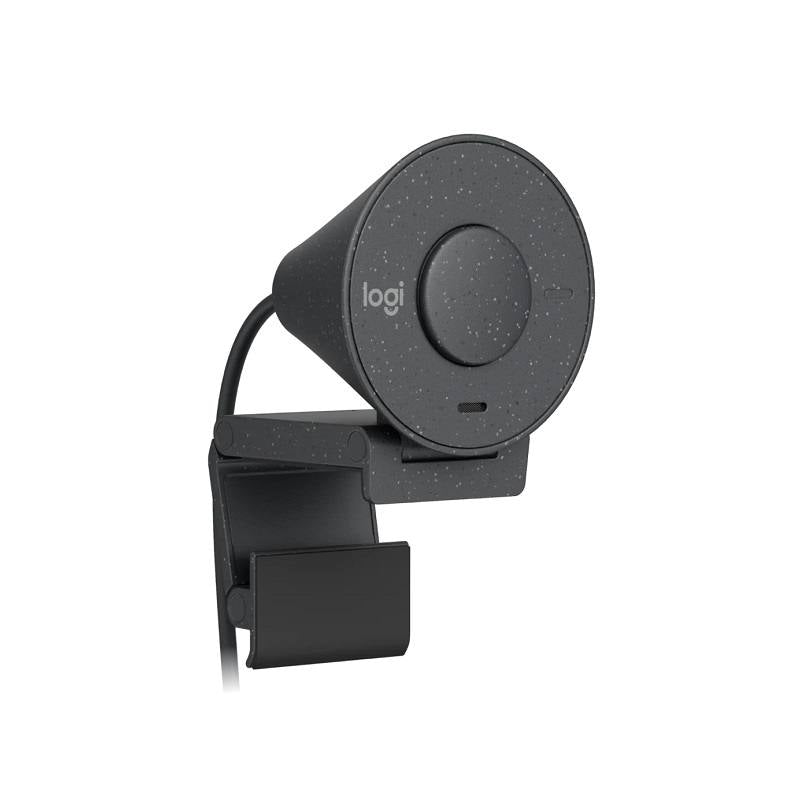 Webcam Logitech BRIO 300, Full HD 2mp, micrófono incorporado,  USB-C Plug and Play, Grafito