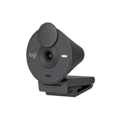Webcam Logitech BRIO 300, Full HD 2mp, micrófono incorporado,  USB-C Plug and Play, Grafito