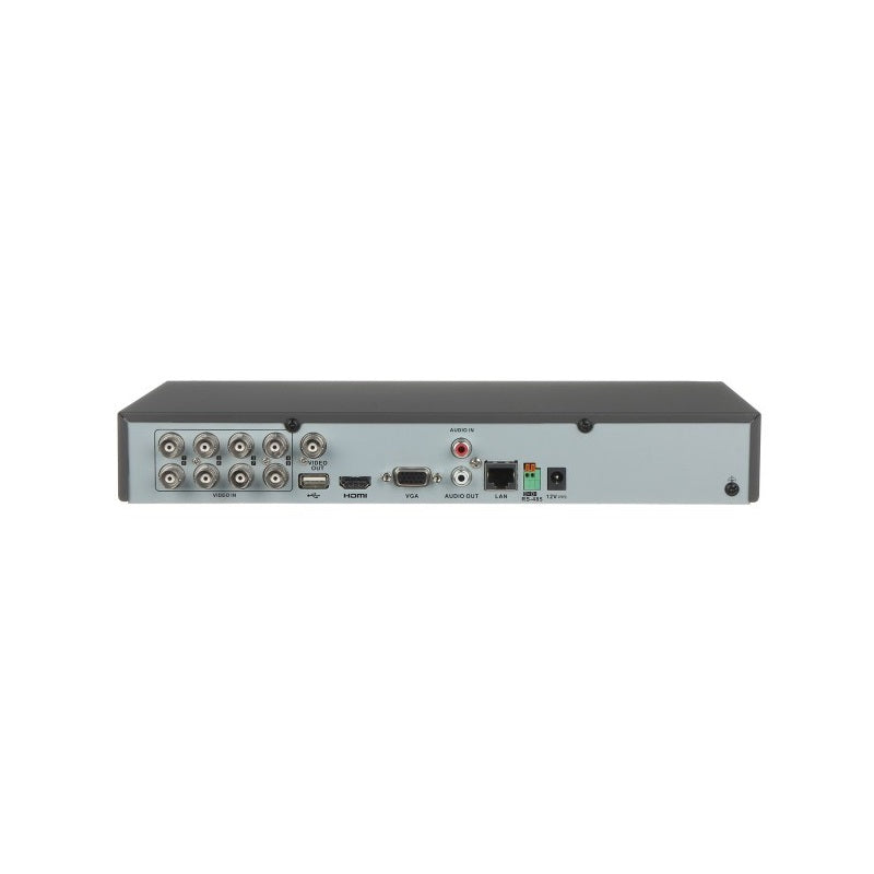 DVR Hikvision TURBO HD AcuSense H.265 8CH, HDTVI, AHD, CVI, CVBS, IP, 1080P / 5 MP LITE, HDMI/VGA, hasta 1x10TB
