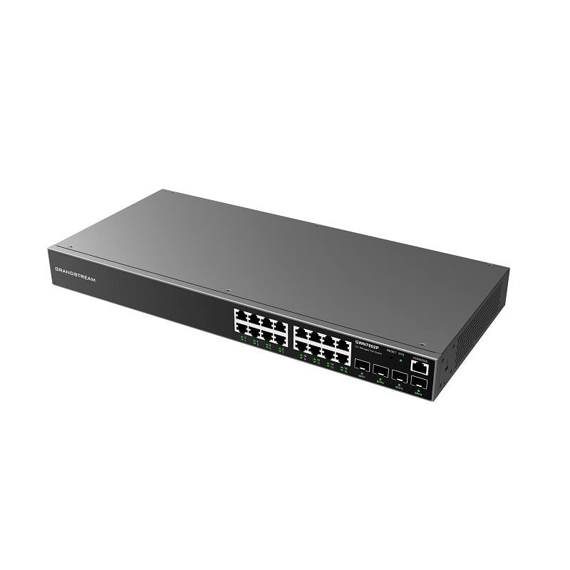 Switch GrandStream GWN7802P de 16 puertos Poe Gigabit 100/1000/1000Mbps, 4x SFP+, GWN Cloud, Administrable