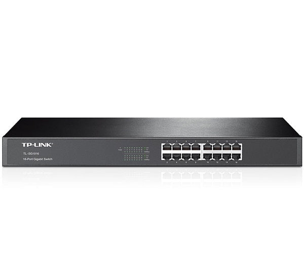 SwitchTP-LINK Gigabit TL-SG1016 de 16 Puertos 10/100/1000M, 1U 19 Montable en Rack