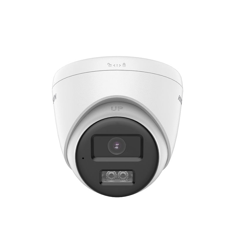 Camara Domo Hikvision TVI/AHD/CVI/CVBS, 2.8mm, 2MP, IR 40m, Audio bidireccional, IP67, Metal/Plástica