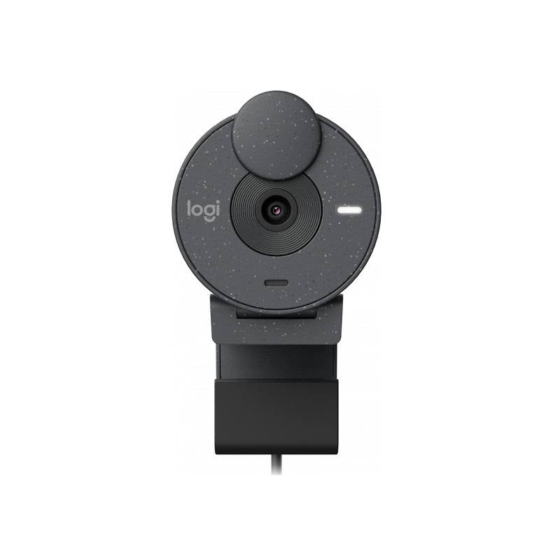 Webcam Logitech BRIO 305, Full HD 2MP, micrófono incorporado, Conexión USB Tipo C Plug and Play, Negro