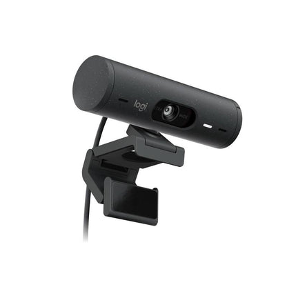 Webcam Logitech BRIO 500, Full HD 4MP, micrófono incorporado, conexión USB-C Plug and Play