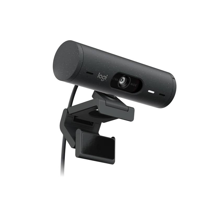 Webcam Logitech BRIO 500, Full HD 4MP, micrófono incorporado, conexión USB-C Plug and Play