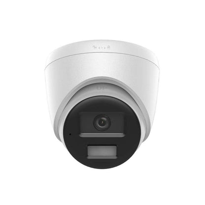 Camara IP Domo Hikvision, POE, 2.8mm, 4MP, 3D DNR, IR 30m, Smart Hybrid Light, Two Way Audio, Outdoor/Indoor, IP67, MSD Hasta 512GB, Metal y plástico