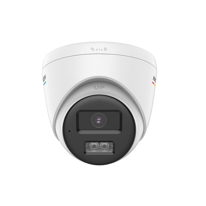 Camara Domo Hikvision TVI/AHD/CVI/CVBS, 2.8mm, 2MP, 40M, IP67, Smart hybrid light, Color Vu, Audio bidireccional, WDR, IP67, Plástica