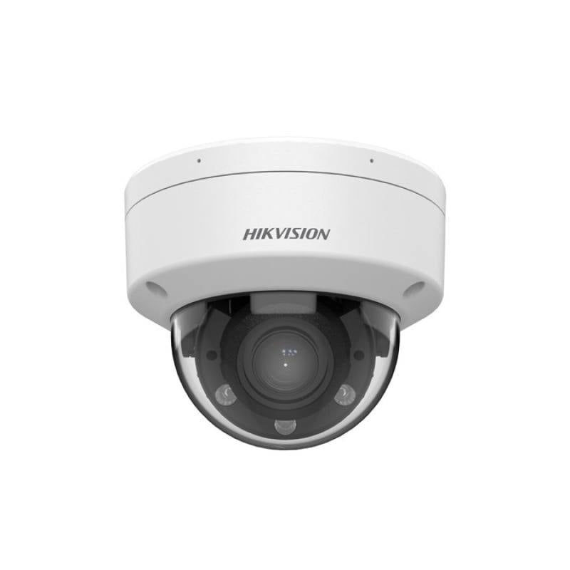 Cámara IP Domo Hikvision, POE, 2.8-12 mm, 6MP Dual Light, IR 30m, WDR, Micrófono, IP67, IK08, Metal