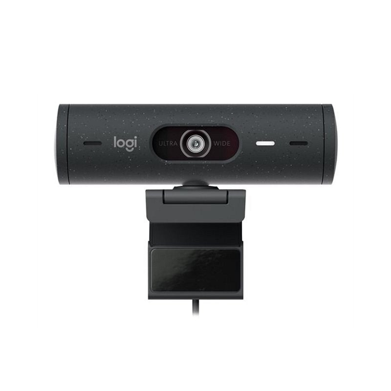 Webcam Logitech BRIO 505, Full HD 4MP, micrófono incorporado, conexión USB-C Plug and Play, Negro