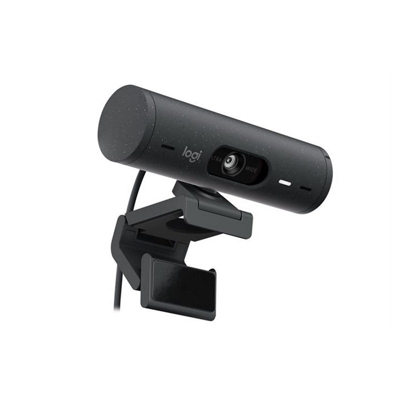 Webcam Logitech BRIO 505, Full HD 4MP, micrófono incorporado, conexión USB-C Plug and Play, Negro