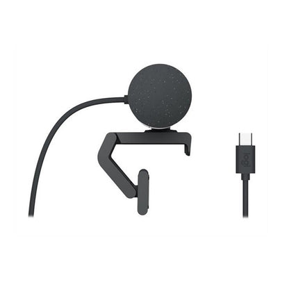 Webcam Logitech BRIO 505, Full HD 4MP, micrófono incorporado, conexión USB-C Plug and Play, Negro