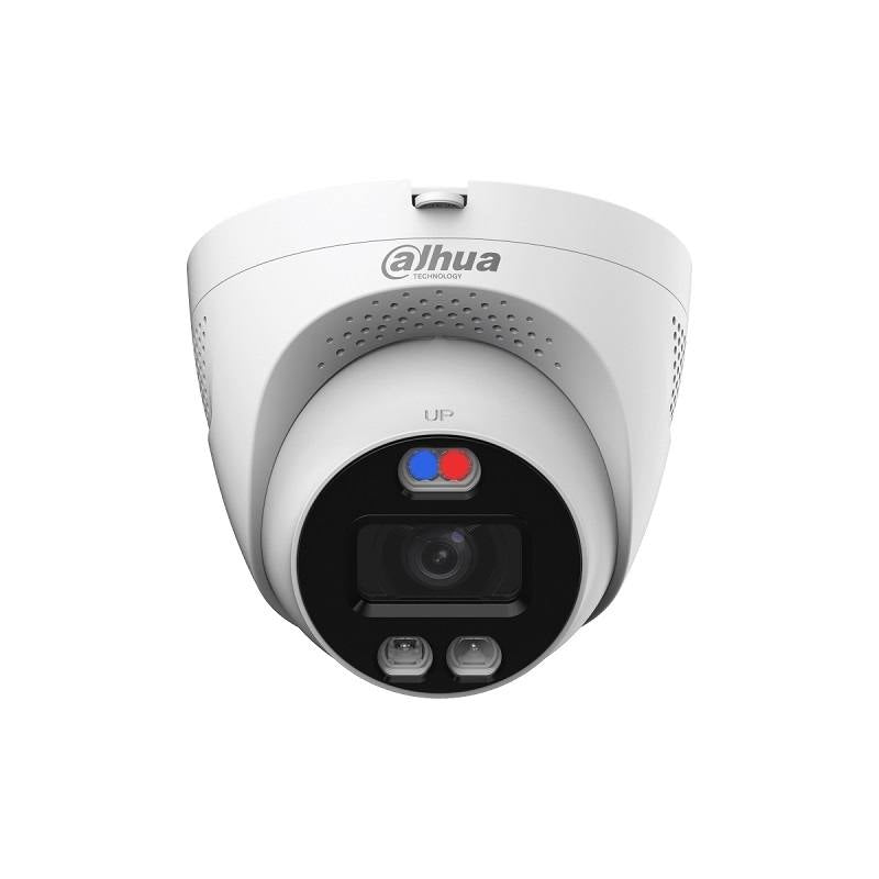 Cámara Domo DAHUA CVI/CVBS/AHD/TVI, 2.8mm, 2MP, IR 40m, TiOC 3 en 1, Alarma, Micrófono, IP67 Weatherproof, Metal / Plástica