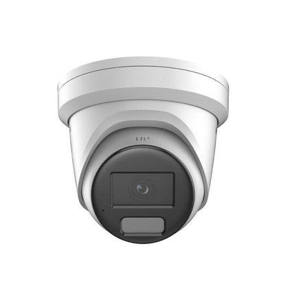 Cámara IP Domo Hikvision, POE, 2.8mm, 4MP, ranura SD hasta 512GB, IR 30m, Smart Hybrid Light, Color Vu, Micrófono, Outdoor/Indoor, IP67