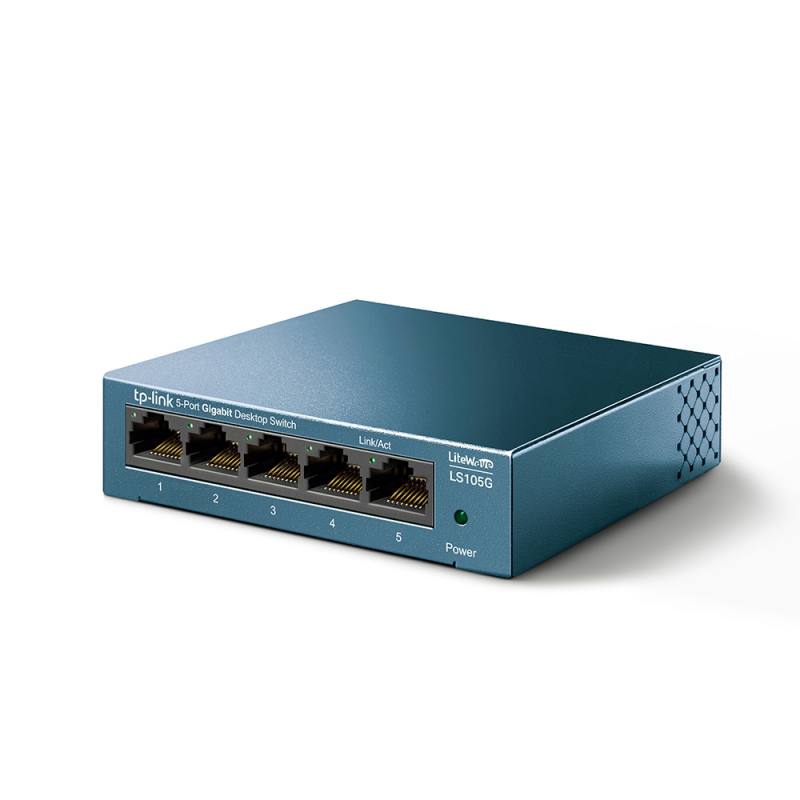 Switch Gigabit de escritorio TP-LINK de 5 puertos a 10/100/1000Mbps