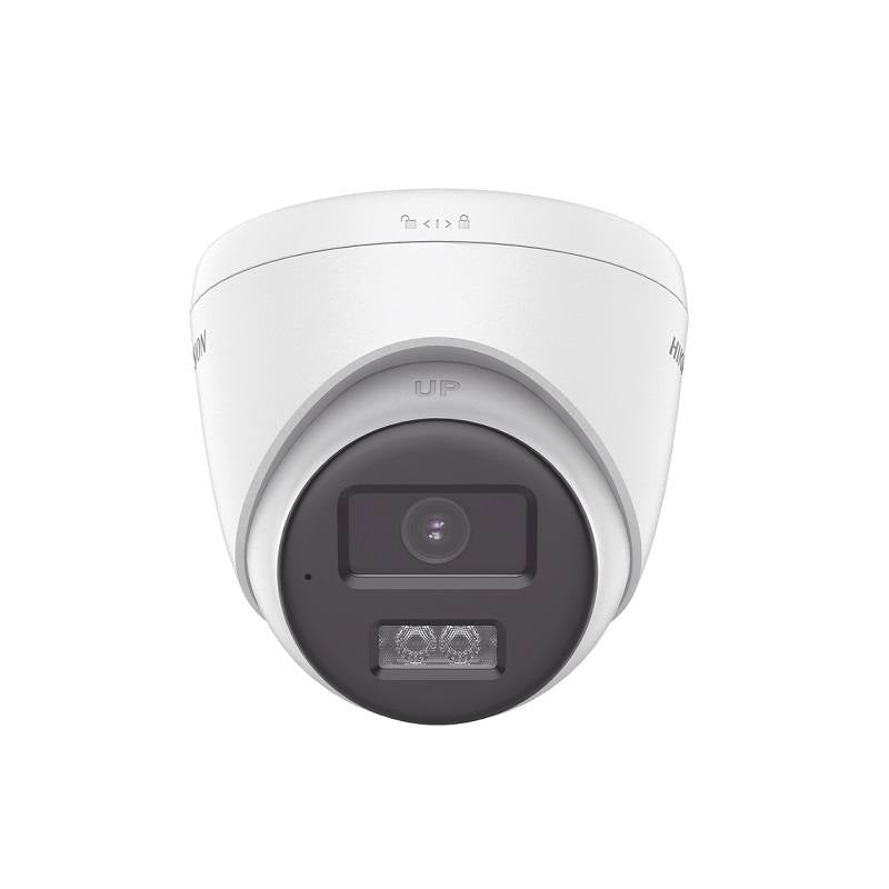 Cámara Domo Hikvision TVI/AHD/CVI/CVBS, 2.8mm, 5MP 3K Dual Light, IR 40m, audio bidireccional, IP67, Plástica