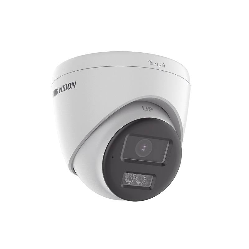 Cámara Domo Hikvision TVI/AHD/CVI/CVBS, 2.8mm, 5MP 3K Dual Light, IR 40m, audio bidireccional, IP67, Plástica