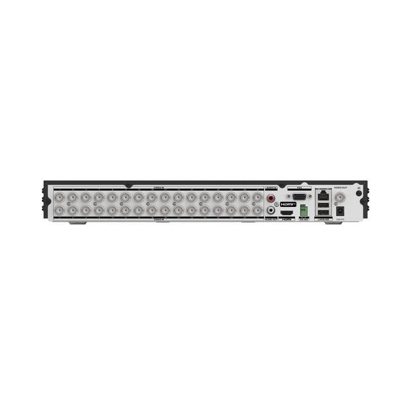 DVR Hikvision TURBO HD H.265 32CH, HDTVI/AHD/CVI/CVBS/IP, 1080P / 5 MP LITE, HDMI y VGA,  Reco Facial, Hasta 2x12TB