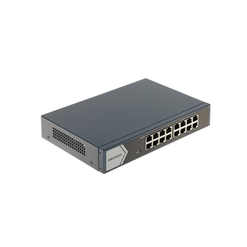 Switch Hikvision DS-3E0516-E, 16 puertos Gigabit, No Administrable