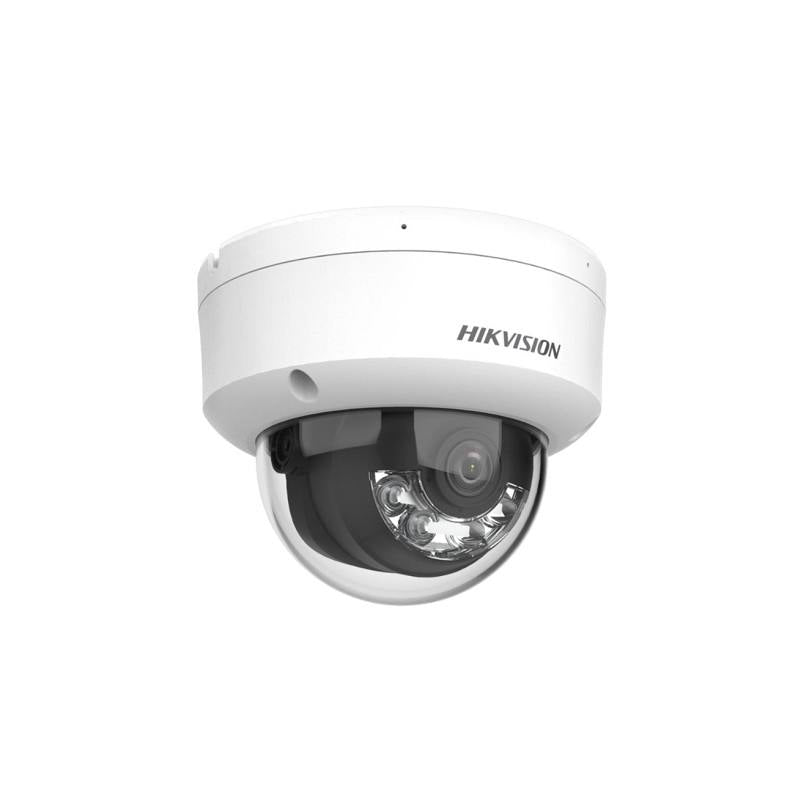 Cámara IP Domo Hikvision, POE, 2.8mm, 4MP 2K, IR 30m, Outdoor/Indoor, Micrófono, IP67, IK08, Metal, Tipo Cupula