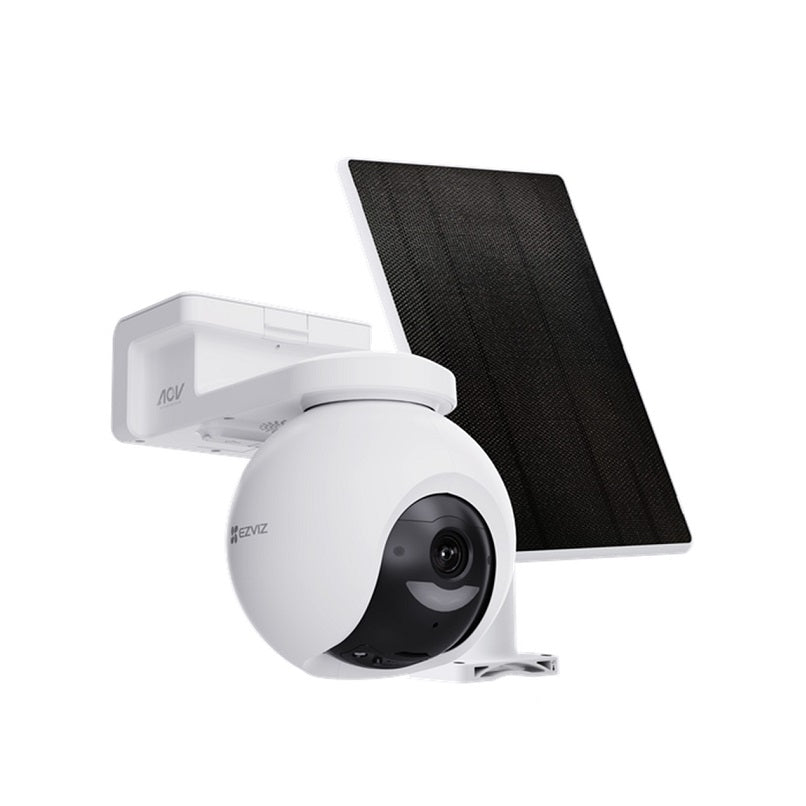 Cámara PT EZVIZ CB8 IP Wifi, 8MP 4K, 4mm, 360°, VN Color, Audio bidireccional, IR 15M, MSD de hasta 512GB, Batería y panel solar incluidos